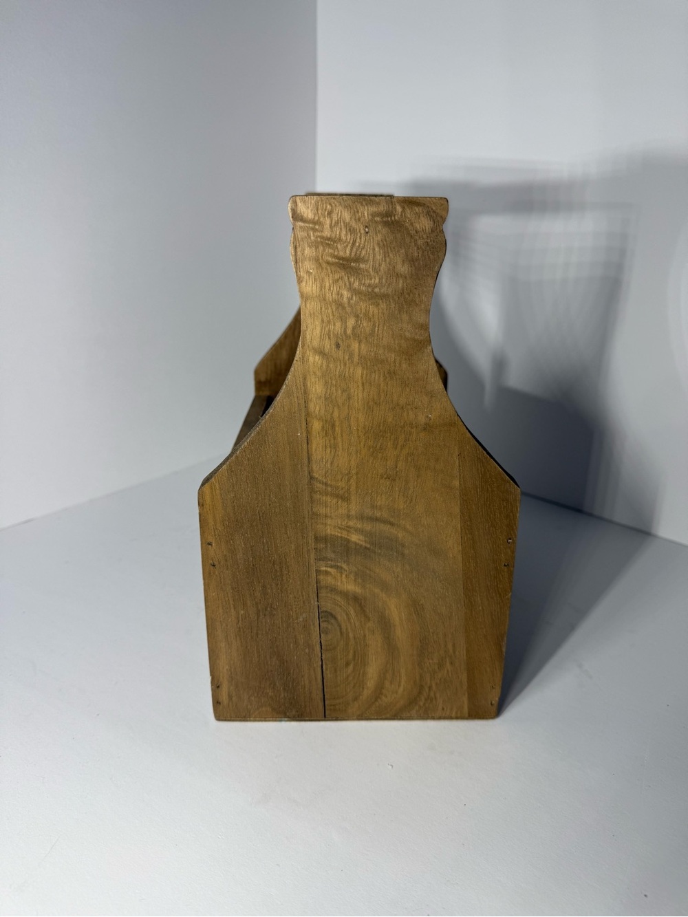 Wooden 6-Compartment Bottle Caddy - Natural Wood - Picture 4 of 6
